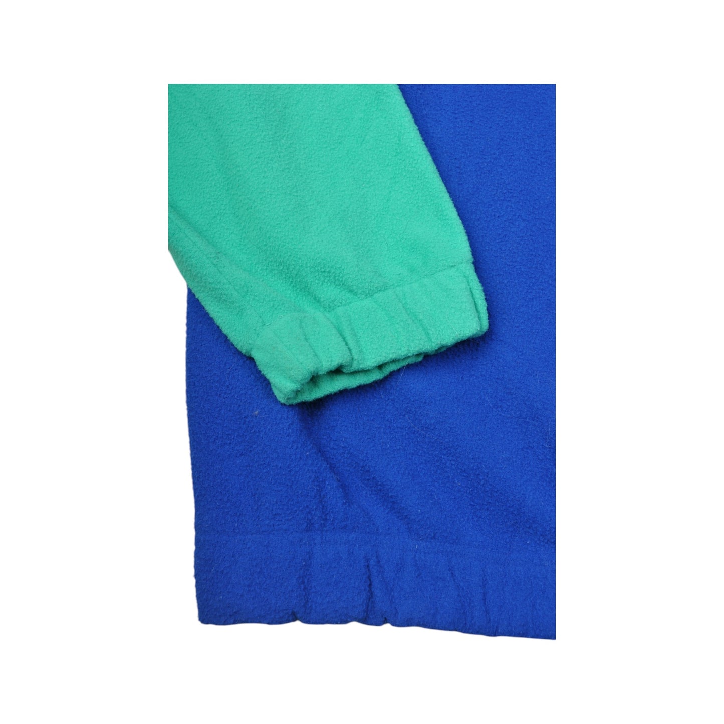 Vintage Fleece 1/4 Zip Block Colour Blue Large