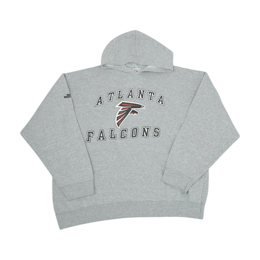 Vintage NFL Atlanta Falcons Sweatshirt Hoodie Grey Large