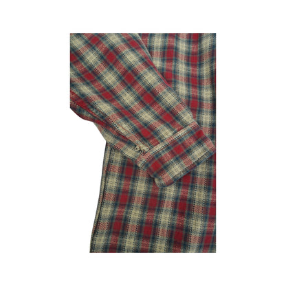 Vintage Gap Flannel Shirt Long Sleeved Checked Red Small