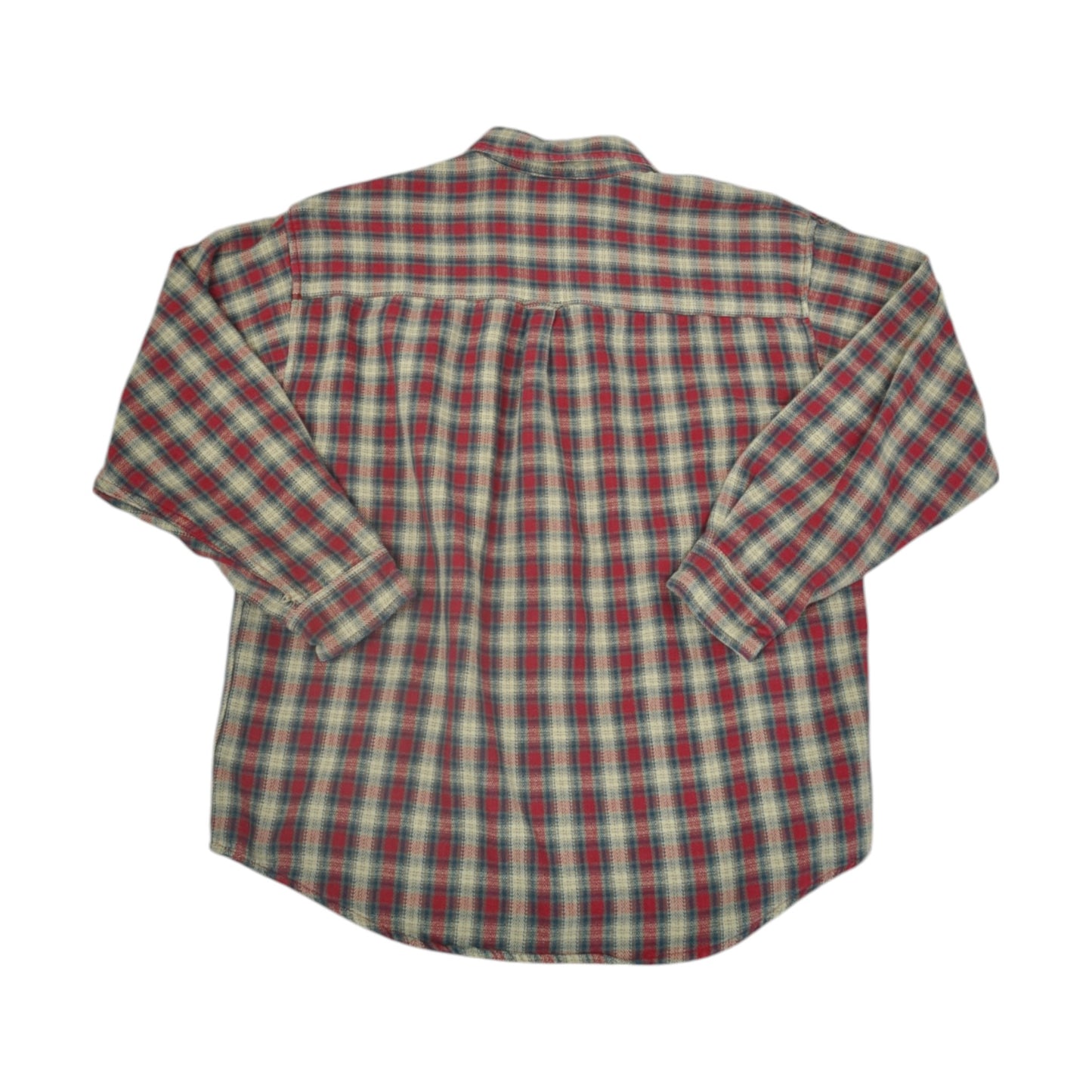 Vintage Gap Flannel Shirt Long Sleeved Checked Red Small