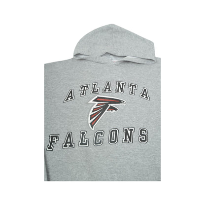 Vintage NFL Atlanta Falcons Sweatshirt Hoodie Grey Large