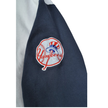 Vintage New York Yankees Baseball Team Hoodie White/Blue XL