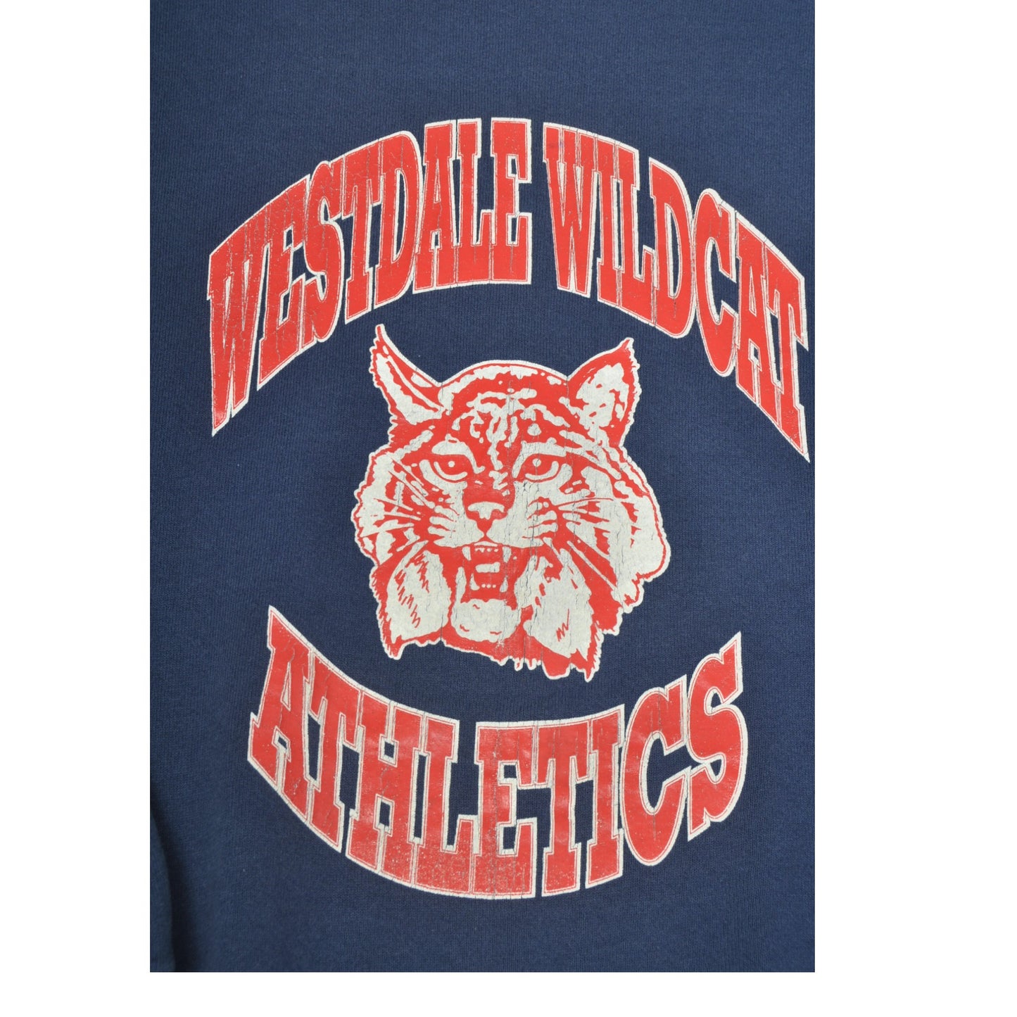 Vintage Westdale Wildcat Athletics Sweatshirt Blue XL