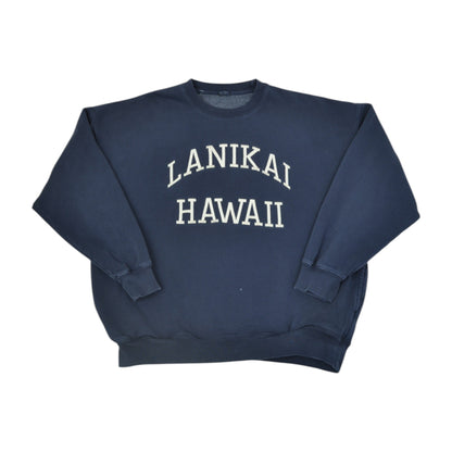 Vintage Lanikai Hawaii Sweatshirt Blue XL