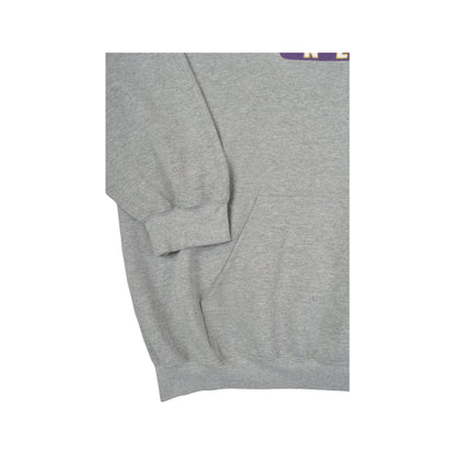 Vintage WIU Necks Hoodie Sweatshirt Grey XL