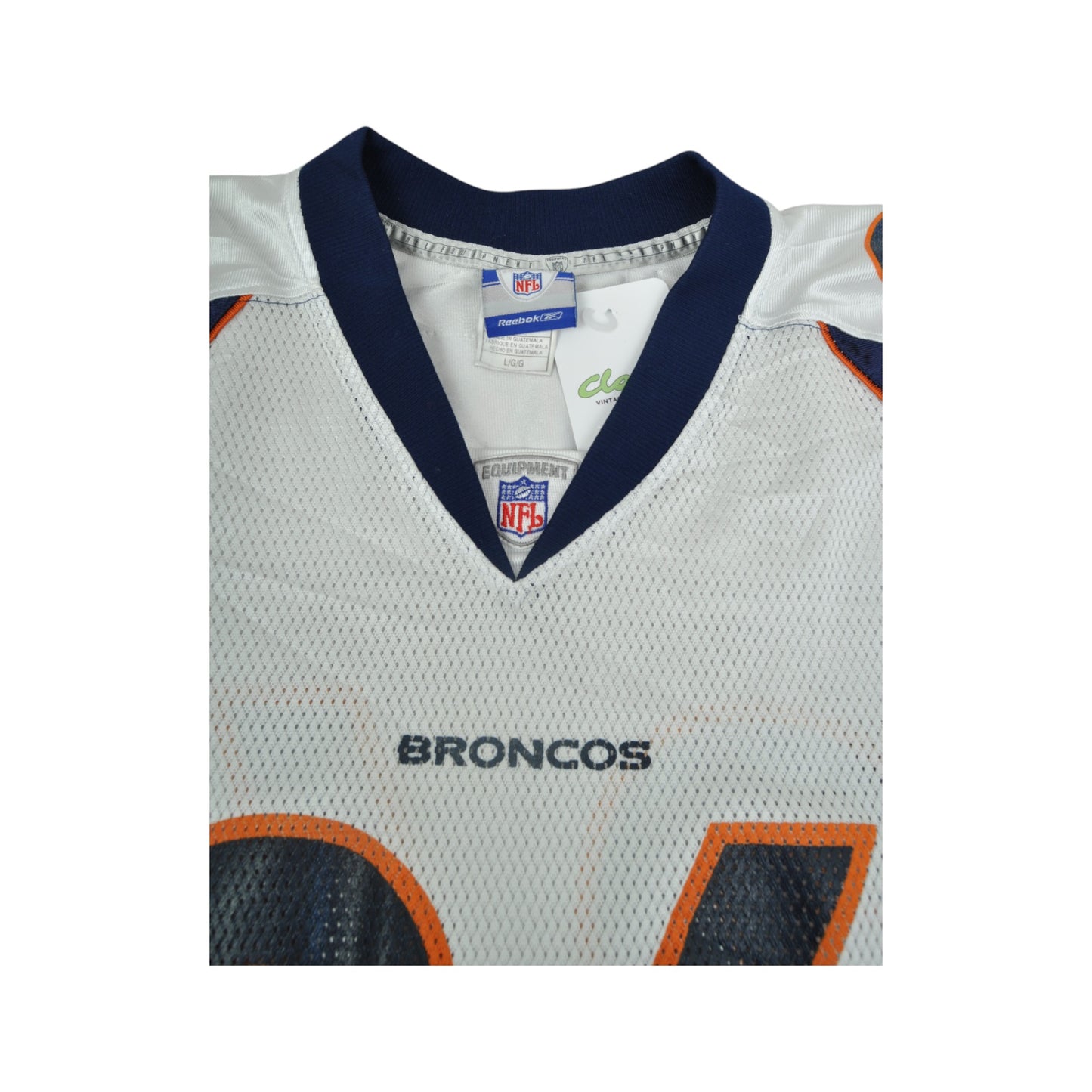 Vintage NFL Reebok Denver Broncos Jersey White Large