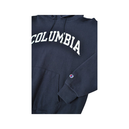 Vintage Columbia Champion Sweatshirt Hoodie Navy Medium