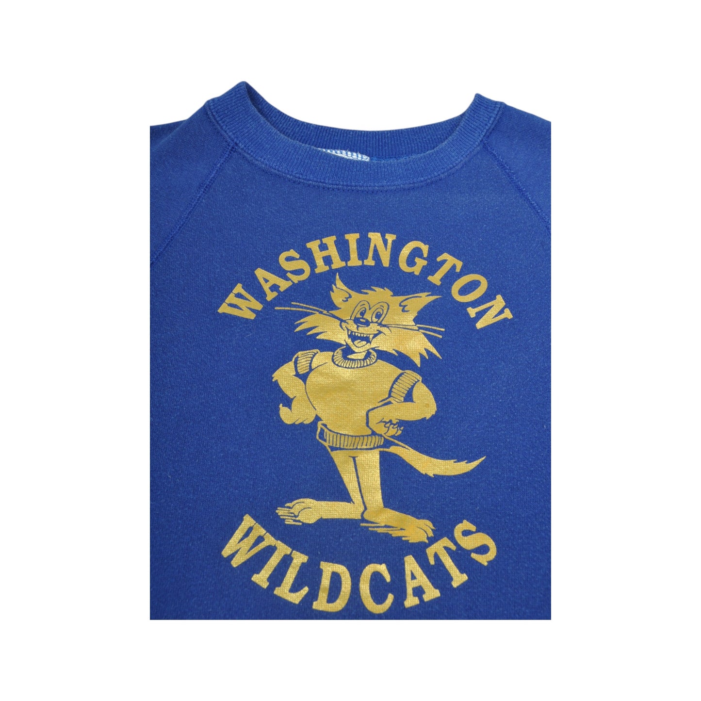 Vintage Lee Washington Wildcats Sweatshirt Blue XS