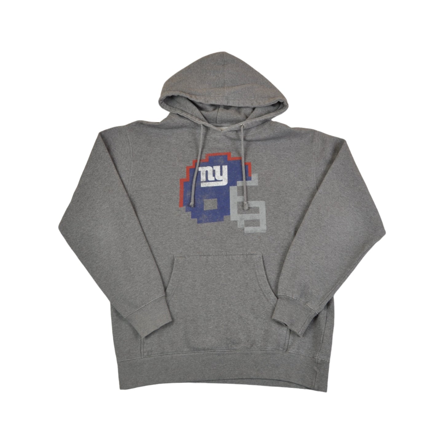 Vintage NFL New York Giants Hoodie Sweatshirt Grey Medium