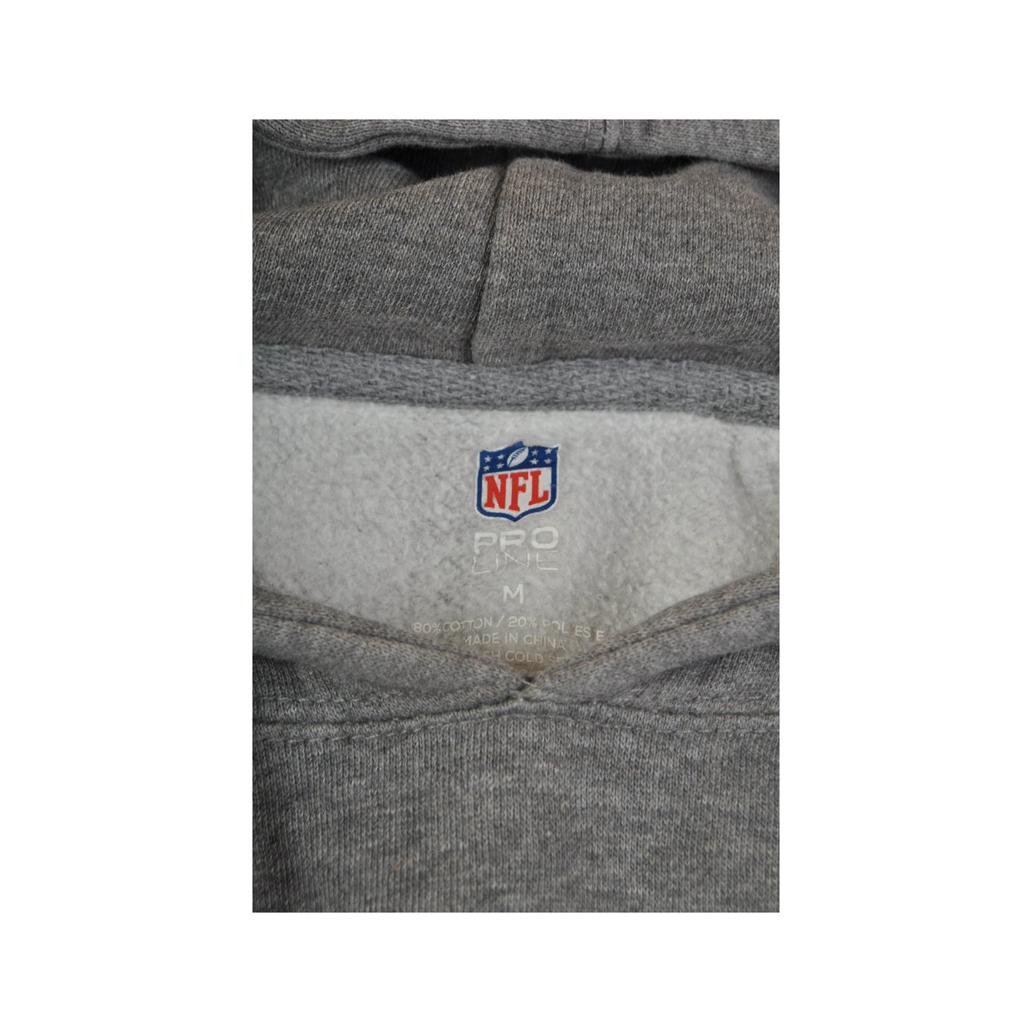 Vintage NFL New York Giants Hoodie Sweatshirt Grey Medium