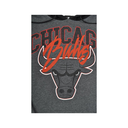 Vintage NBA Chicago Bulls Hoodie Sweatshirt Grey Small