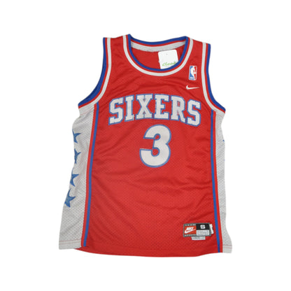 Vintage NBA Nike Team Philadelphia Sixers Jersey Red XS