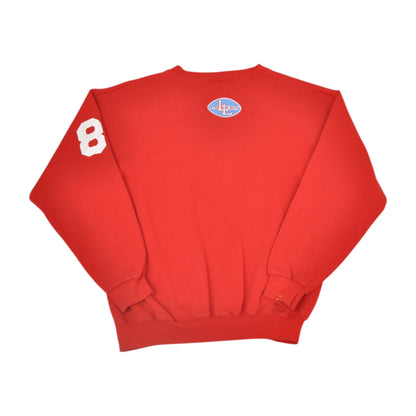 Vintage Lakeland Football Sweatshirt Red Large