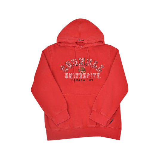 Vintage Cornell University Sweatshirt Hoodie Red Small