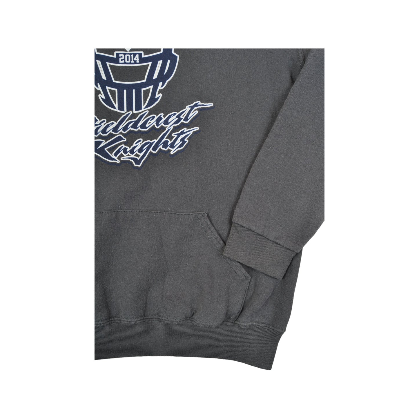 Vintage Fieldcrest Knights Hoodie Sweatshirt Grey Small