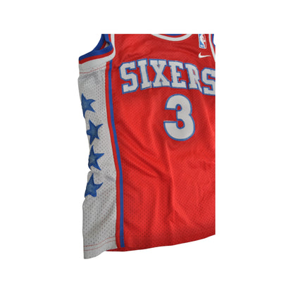 Vintage NBA Nike Team Philadelphia Sixers Jersey Red XS