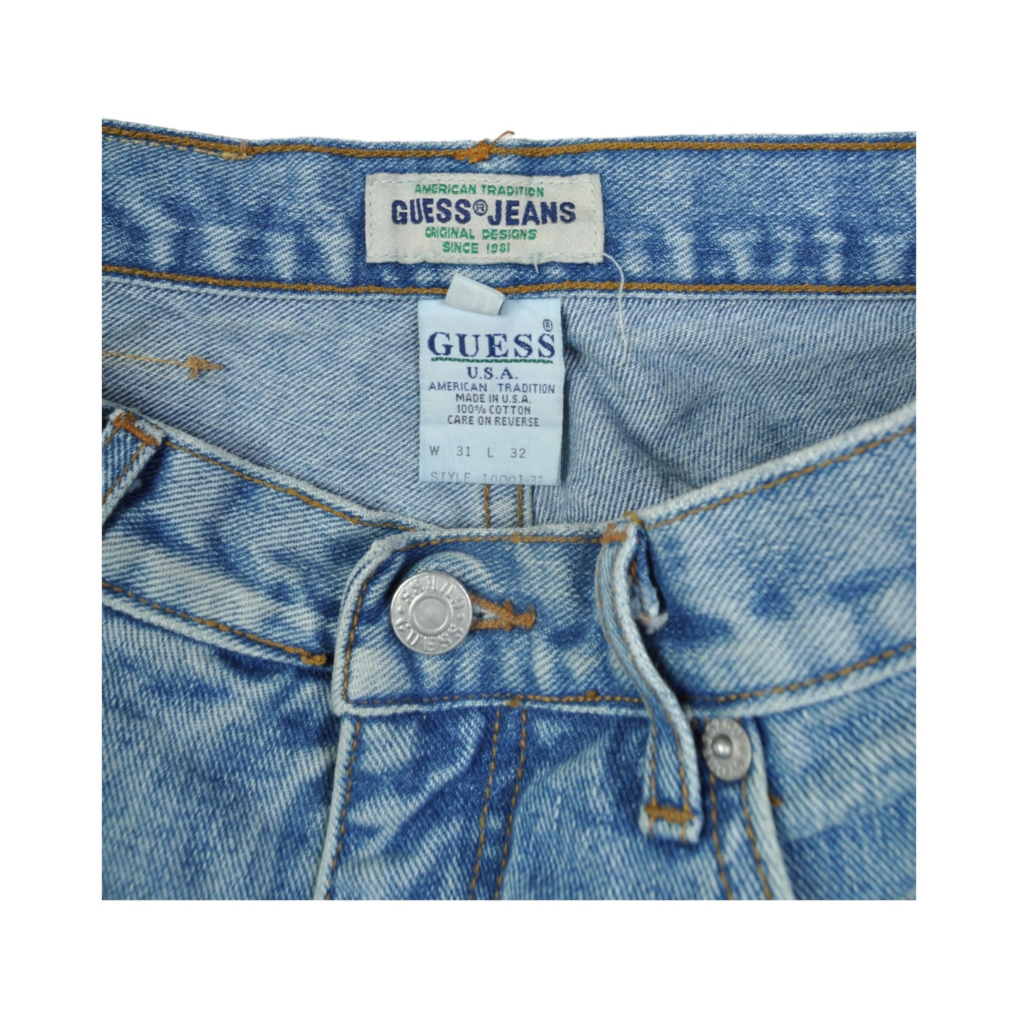 Vintage Guess Jeans Straight Leg Denim Blue Ladies W30 L32