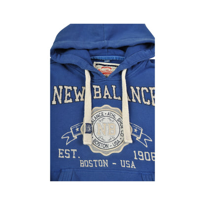 Vintage New Balance Hoodie Sweatshirt Blue Ladies Medium