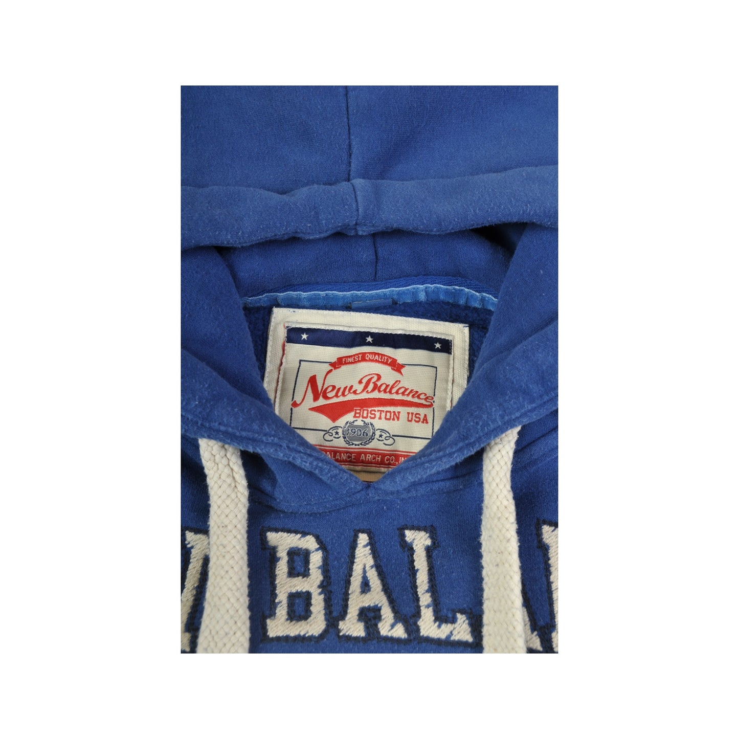 Vintage New Balance Hoodie Sweatshirt Blue Ladies Medium