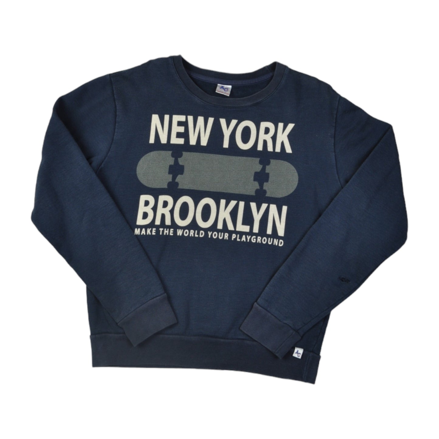 Vintage New York Brooklyn Sweater Navy Small