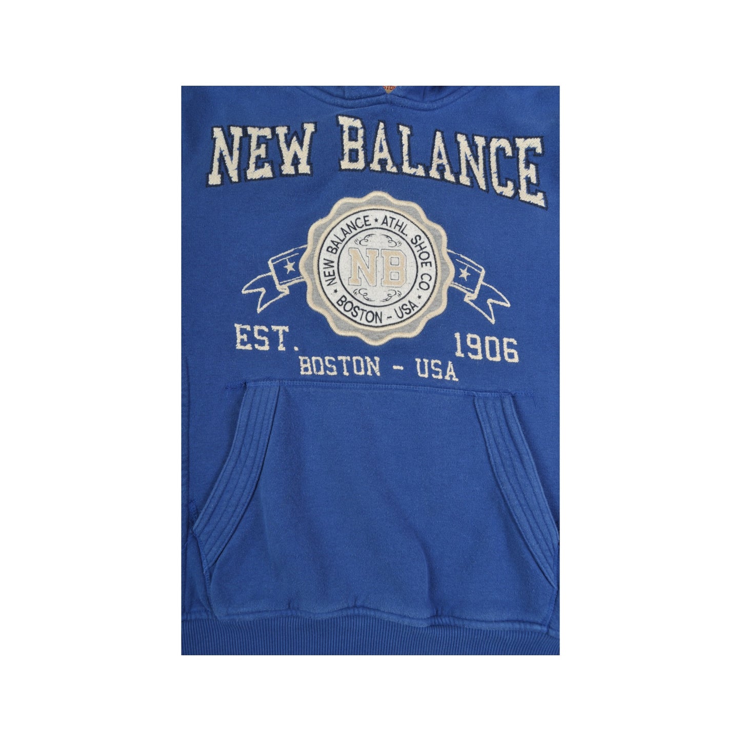 Vintage New Balance Hoodie Sweatshirt Blue Ladies Medium