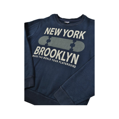 Vintage New York Brooklyn Sweater Navy Small