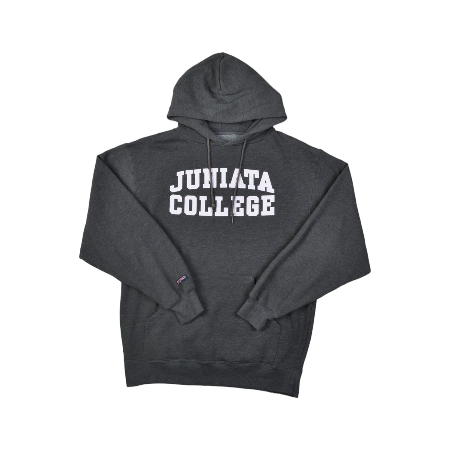 Vintage Jansport Juniata College Hoodie Sweater Grey Medium