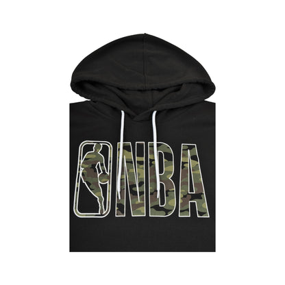 Vintage NBA Camouflage Hoodie Sweatshirt Schwarz Medium