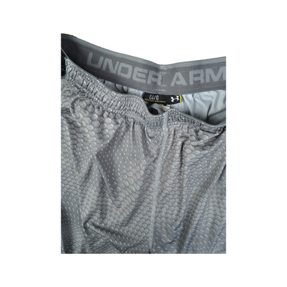 Under Armour gemusterte Sportshorts, Grau, Größe L