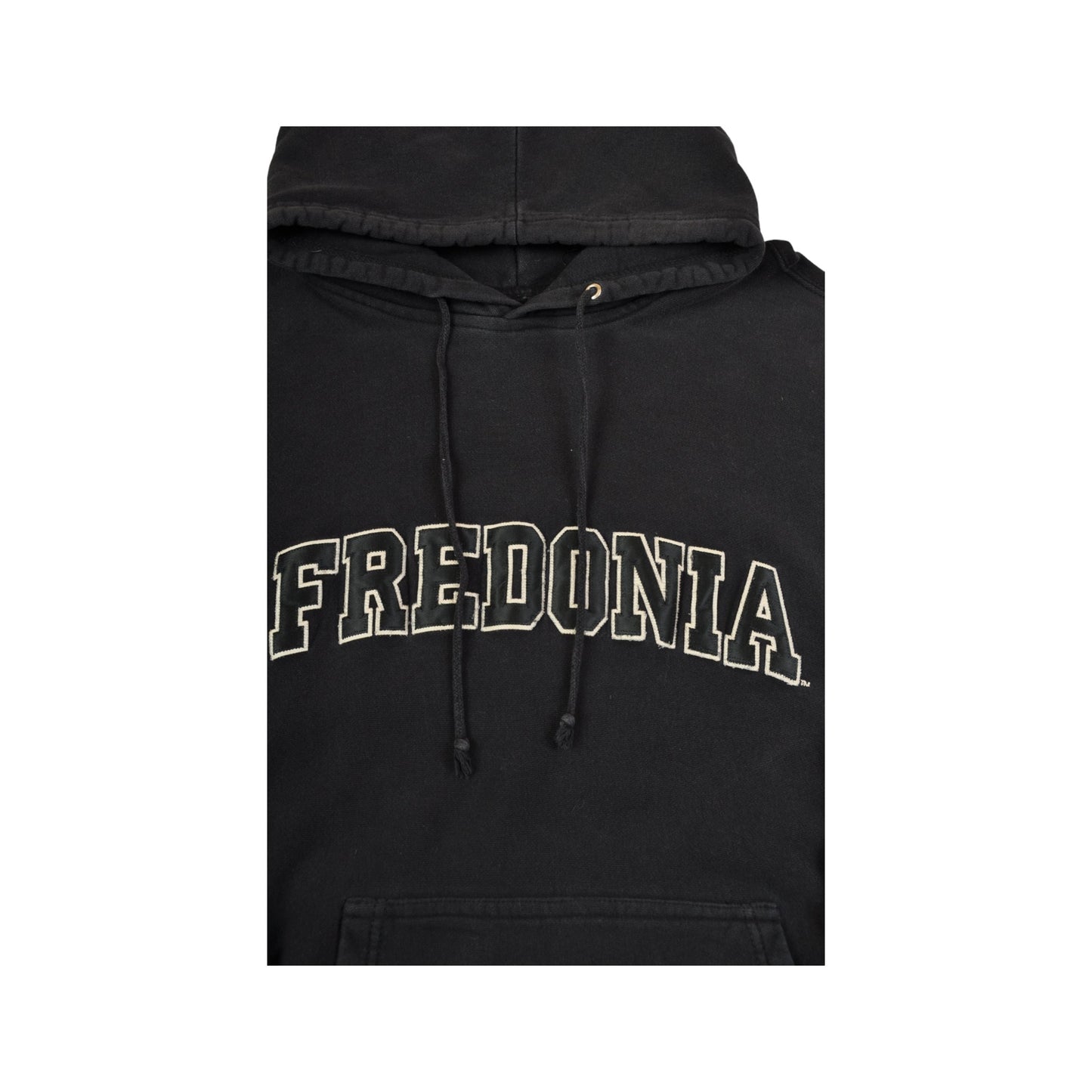 Vintage Fredonia Hoodie Sweatshirt Black Small