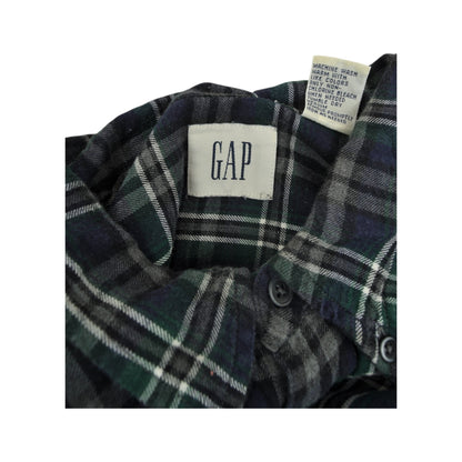 Vintage Gap Flannel Shirt Long Sleeved Checked Multi XL