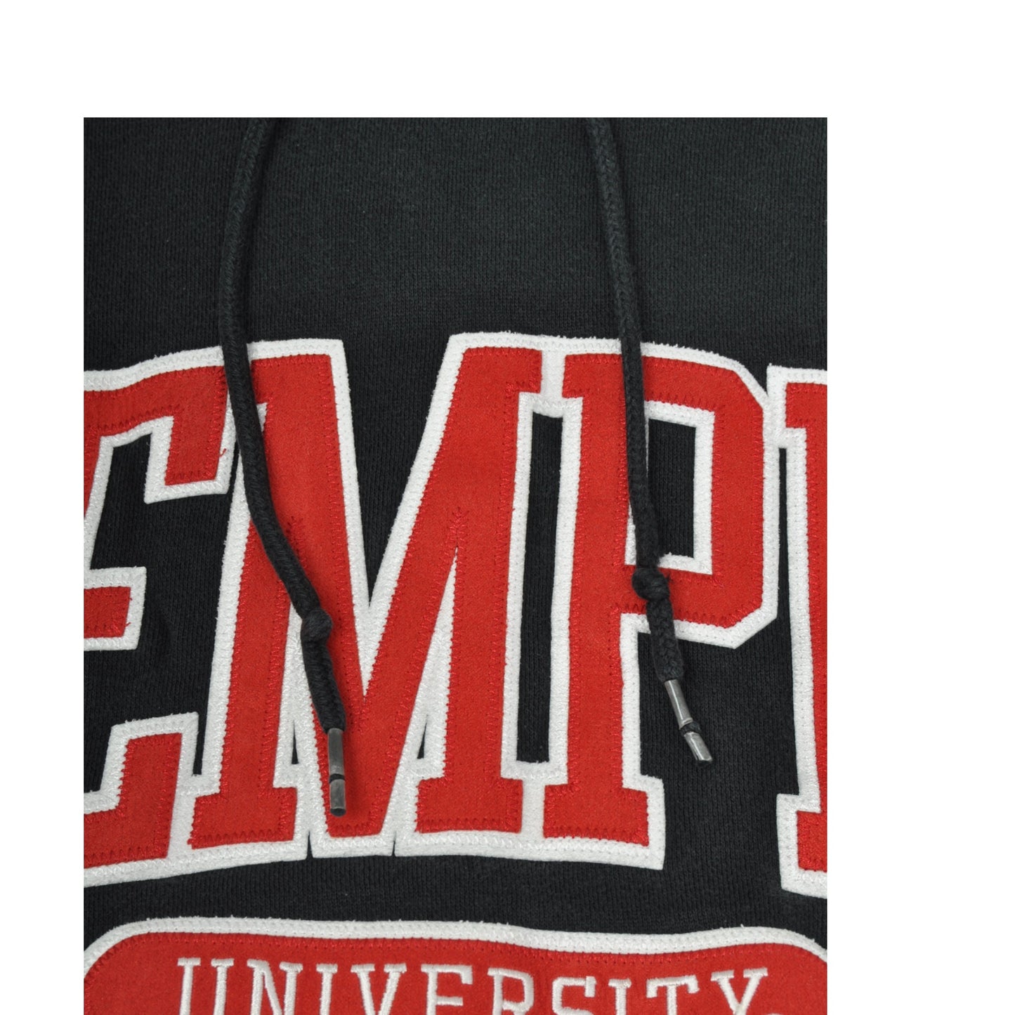 Vintage Jansport Temple University Sweatshirt Hoodie Black XL