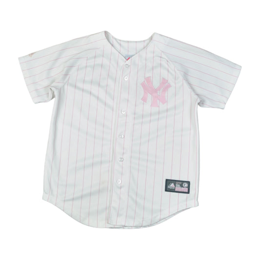 Vintage New York Yankees Baseball Jersey Pink Ladies Small