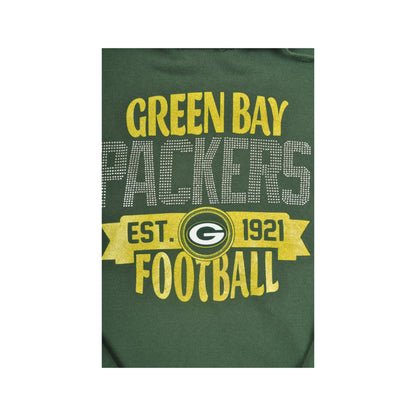 Vintage NFL Green Bay Packers Kapuzenpullover Sweatshirt Grün Damen Groß