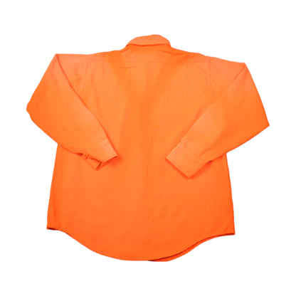 Vintage Shirt 90's Neon Long Sleeve Orange Small