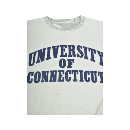 Vintage University of Connecticut Sweatshirt Grey Large