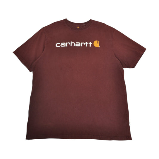 Vintage Carhartt T-Shirt Burgundy XL