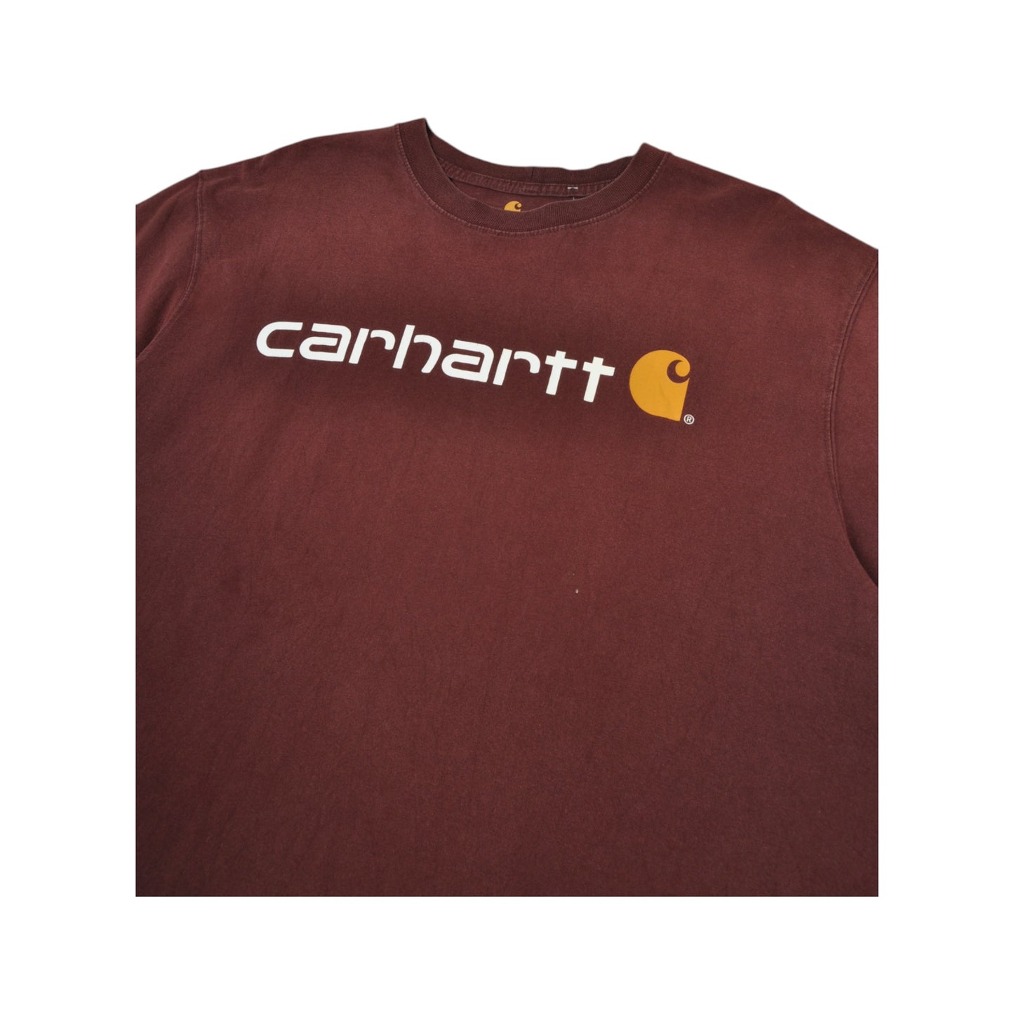 Vintage Carhartt T-Shirt Burgundy XL