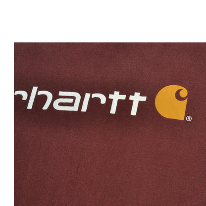 Vintage Carhartt T-Shirt Burgundy XL