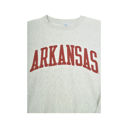 Vintage Champion Arkansas Sweatshirt Grey Large