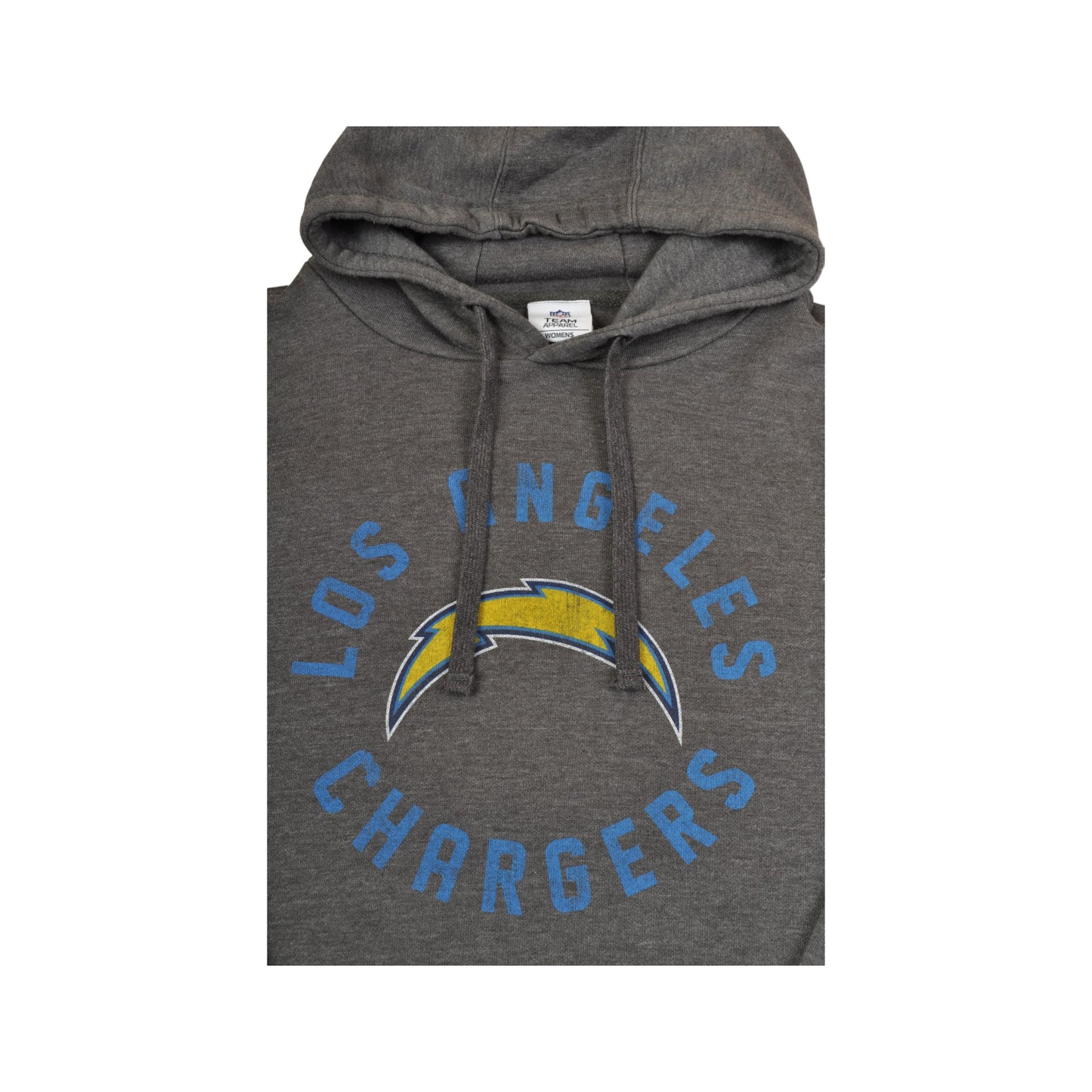 Vintage NFL Los Angeles Chargers Kapuzenpullover Sweatshirt Grau Damen Medium