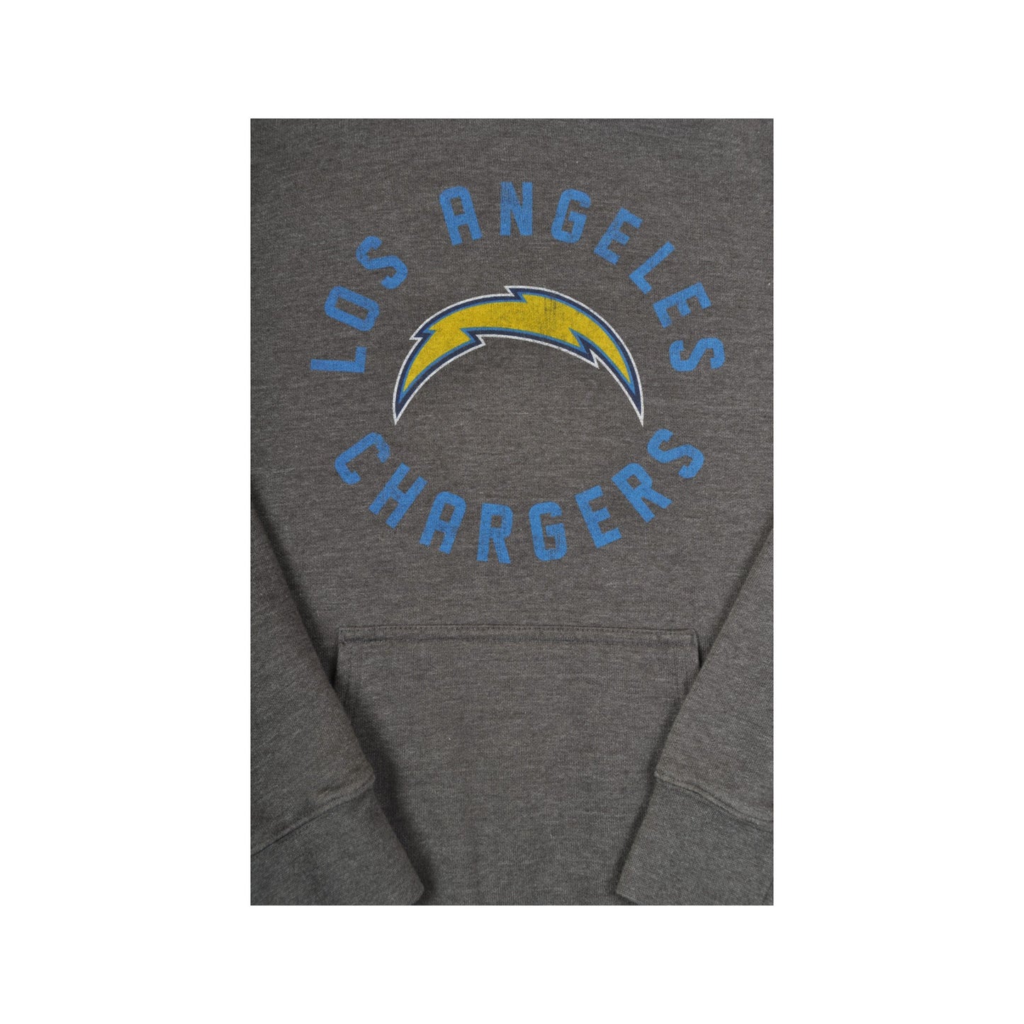 Vintage NFL Los Angeles Chargers Kapuzenpullover Sweatshirt Grau Damen Medium