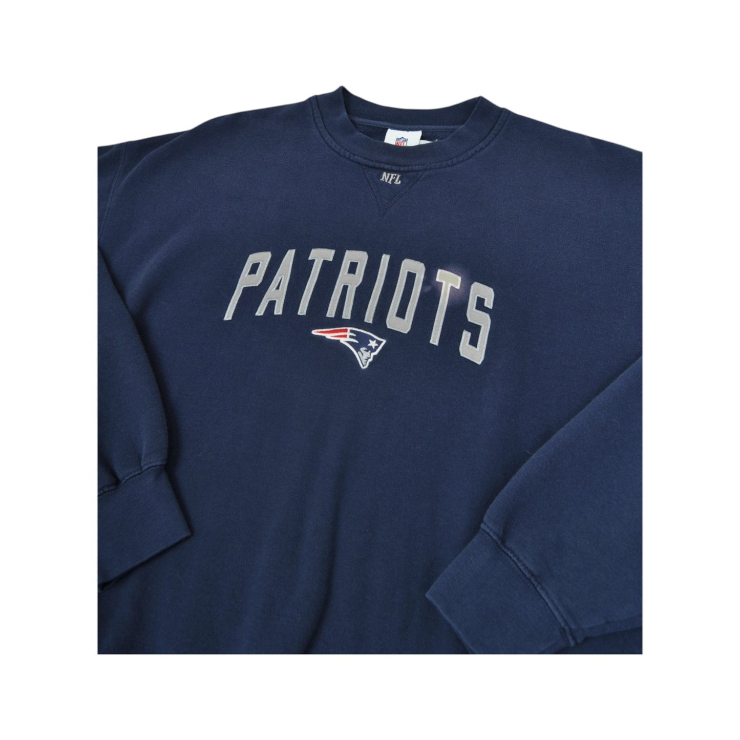 Vintage NFL New England Patriots Sweatshirt Blue XL