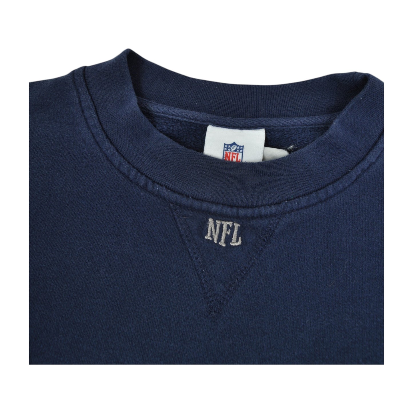 Vintage NFL New England Patriots Sweatshirt Blue XL