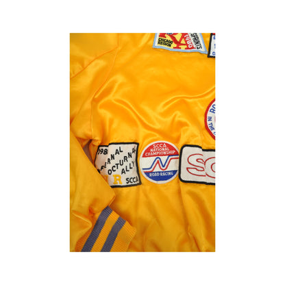 Vintage 70's SCCA Collectors Jacket Yellow Medium