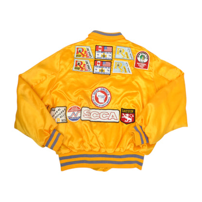 Vintage 70's SCCA Collectors Jacket Yellow Medium