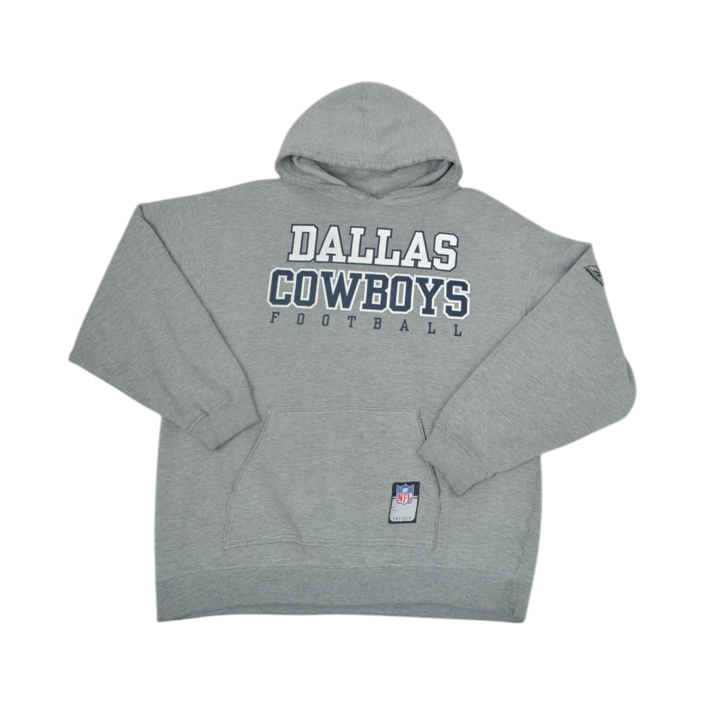 Vintage NFL Reebok Dallas Cowboys Sweatshirt Hoodie Grey XL