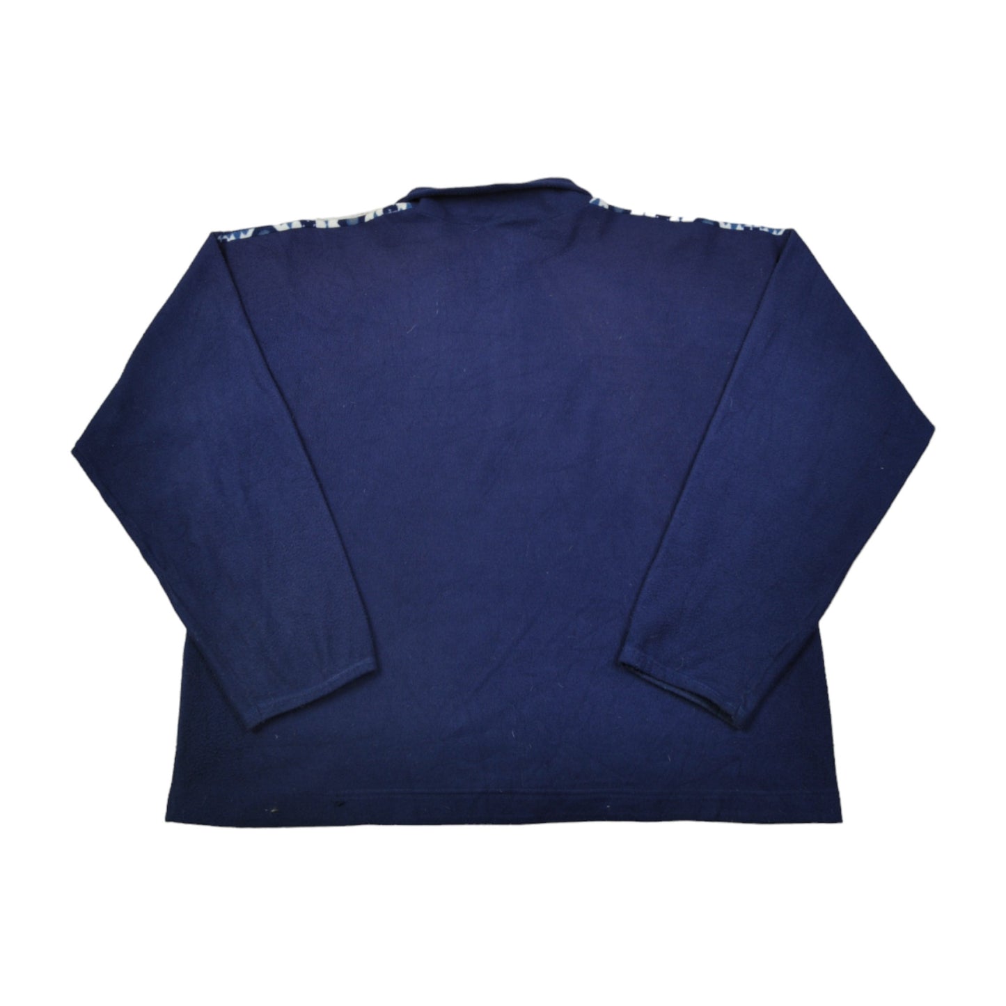 Vintage Fleece 1/4 Zip  Pattern Blue XL