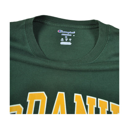 Vintage McDaniel College Champion T-Shirt Green Medium