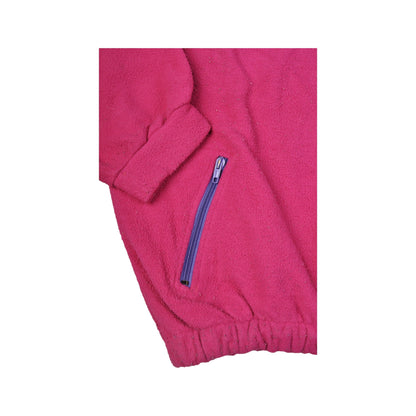 Vintage Blue Ocean  Fleece 1/4 Zip Block Colour Pink Medium